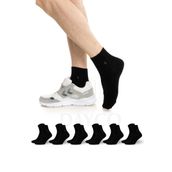 Dayco Socks Premium Yazlık Siyah Renk Dikişsiz Erkek Bambu Yarım Konç Çorap 6'lı Set 38-40