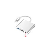 Daytona CF01 3 in 1 Type-C to HDMI USB 3.0 Projeksiyon Görüntü Yansıtıcı Dönüştürücü