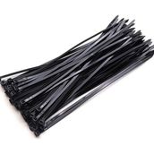 DDTREND 1000 Adet Siyah Plastik Kelepçe , Cırt Kablo 2,5 mm En - 10 cm Uzunluk