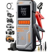 Deanb 10000MAH Dijital Ekranlı Araba Akü Takviye'li Kompresör Araç Lastik Şişirme Hava Pompası - 150PSI 1000A - Sarı