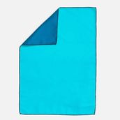 Decathlon 39x55 cm Mavi Yeşil S Çift Taraflı Mikrofiber Havlu
