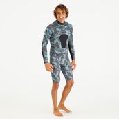 Decathlon 900 2.5 mm Neopren Kamuflaj Desenli Erkek Uzun Kollu Shorty