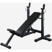 Decathlon Corength Siyah Katlanabilir Bar Destekli Ağırlık Sehpası