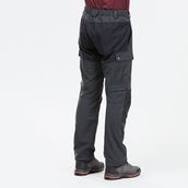 Decathlon Forclaz Erkek Modüler Outdoor Pantolon Gri Renk Yırtılmaz Kumaş ile Hızlı Kuruma Özelliği - Gri - Siyah - 44