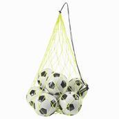 Decathlon Kipsta Futbol Topu Taşıma Filesi, 10-14 Top Kapasitesi, Siyah/Neon Sarı