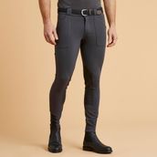 Decathlon Koyu Gri 140 Fouganza Erkek Binici Pantolonu