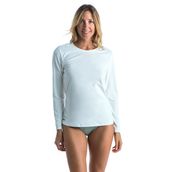Decathlon Olaian Beyaz Malou Kadın Uzun Kollu Uv Korumalı Sörf Tshirt