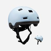 Decathlon Oxelo B100 52-54 cm Pastel Mavi Paten Kaykay Scooter Çocuk Kaskı