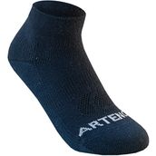 Decathlon RS160 3 Çift Orta Boy Konçlu Lacivert Beyaz Çocuk Tenis Çorabı