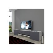 Decoraktiv 1E1-MDF Beyaz Antrasit 180 Tv Ünitesi Tv Sehpası