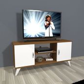 Decoraktiv Eko 120 MDF Retro Ceviz Beyaz Tv Ünitesi