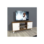 Decoraktiv Eko 120 MDF Retro Parlak Beyaz Tv Ünitesi