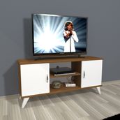 Decoraktiv Eko 120 SLM Retro Ceviz Beyaz Tv Ünitesi