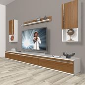 Decoraktiv Eko 270TA Mdf Beyaz Ceviz Tv Ünitesi