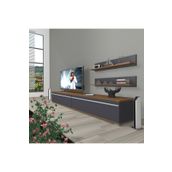 Decoraktiv Eko 4 MDF Beyaz Antrasit STD TV Ünitesi