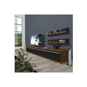 Decoraktiv Eko 4 MDF Ceviz Siyah STD TV Ünitesi