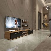 Decoraktiv EKO 4 Mdf Dvd Pera Siyah Tv Ünitesi