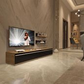 Decoraktiv EKO 4 MDF STD Pera Siyah TV Ünitesi