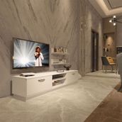 Decoraktiv EKO 4B Mdf Dvd Parlak Beyaz Tv Ünitesi