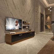 Decoraktiv EKO 4B Slm Std Ceviz Siyah Tv Ünitesi