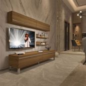 Decoraktiv EKO 5 Mdf Std Naturel Pera Krom Ayaklı Tv Ünitesi