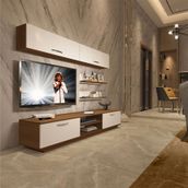 Decoraktiv EKO 5B Mdf Dvd Beyaz Ceviz Tv Ünitesi