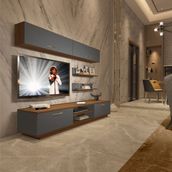 Decoraktiv EKO 5B Mdf Dvd Ceviz Antrasit Tv Ünitesi