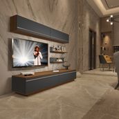 Decoraktiv EKO 5B Mdf Std Ceviz Antrasit Tv Ünitesi
