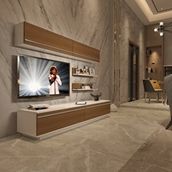 Decoraktiv EKO 5B Mdf Std Ceviz Beyaz Tv Ünitesi