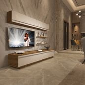 Decoraktiv EKO 5B Mdf Std Pera Beyaz Tv Ünitesi