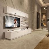Decoraktiv EKO 5B Slm Std Parlak Beyaz Tv Ünitesi