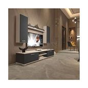 Decoraktiv Eko 5D MDF DVD Beyaz Antrasit Tv Ünitesi