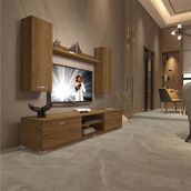 Decoraktiv EKO 5D Mdf Dvd Naturel Pera Tv Ünitesi