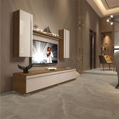 Decoraktiv EKO 5D Mdf Std Pera Beyaz Tv Ünitesi