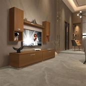 Decoraktiv EKO 5DA Mdf Std Naturel Ceviz Tv Ünitesi