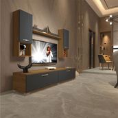 Decoraktiv EKO 5DA Mdf Std Pera Antrasit Tv Ünitesi