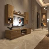 Decoraktiv EKO 5DAB Mdf Dvd Naturel Pera Tv Ünitesi