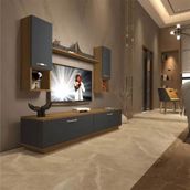 Decoraktiv EKO 5DAB Mdf Std Pera Antrasit Tv Ünitesi