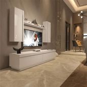 Decoraktiv EKO 5DB Mdf Std Parlak Beyaz Tv Ünitesi
