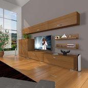 Decoraktiv Eko 8 SLM STD Naturel Ceviz Tv Ünitesi