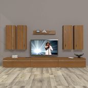 Decoraktiv Eko 8D MDF Naturel Ceviz Tv Ünitesi