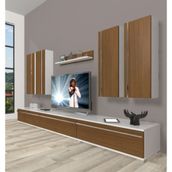 Decoraktiv Eko 8D MDF Parlak Beyaz Tv Ünitesi