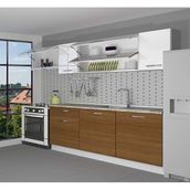 Decoraktiv Ekol 240 Ceviz Beyaz Hazır Mutfak Dolabı