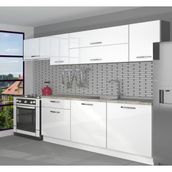 Decoraktiv Ekol 240 Parlak Beyaz Hazır Mutfak Dolabı