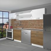 Decoraktiv Elite 220 Pera Beyaz Hazır Mutfak Dolabı