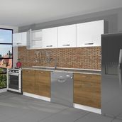 Decoraktiv Elite 280 Pera Beyaz Hazır Mutfak Dolabı