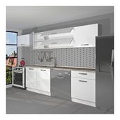 Decoraktiv Elite 280 Y Parlak Beyaz Hazır Mutfak Dolabı