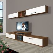 Decoraktiv Flex 5D SLM Beyaz Ceviz Tv Ünitesi