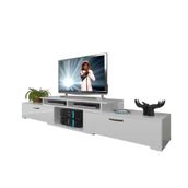 Decoraktiv Flex 5D130 MDF Parlak Beyaz Tv Ünitesi