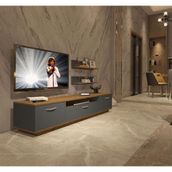 Decoraktiv Trendstyle 4 Mdf Pera Antrasit Tv Ünitesi Tv Sehpası